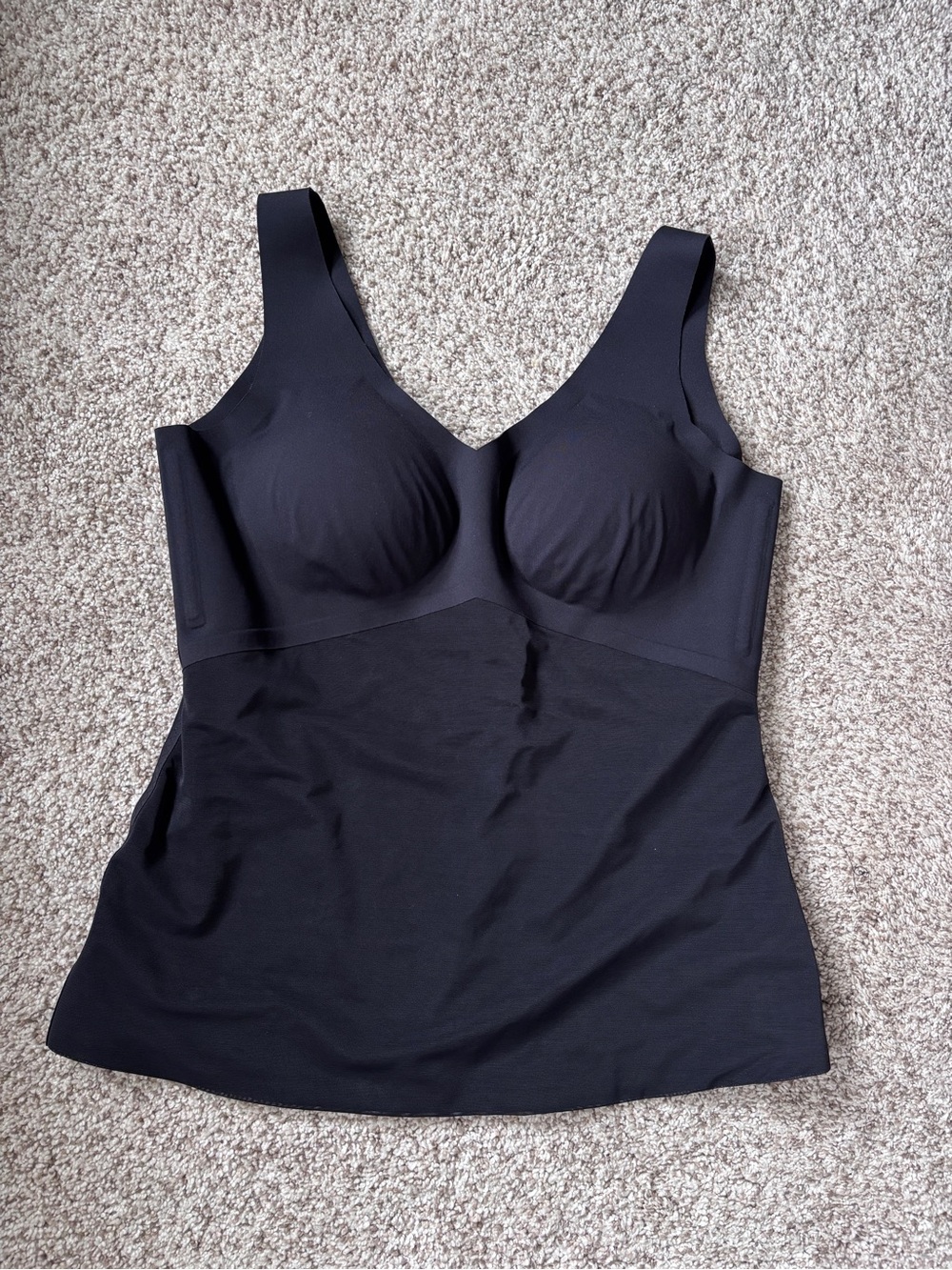 Honeylove LiftWear Smoothing Shapewear Tank Built-in Bra Womens Size Large Black - Picture 3 of 10